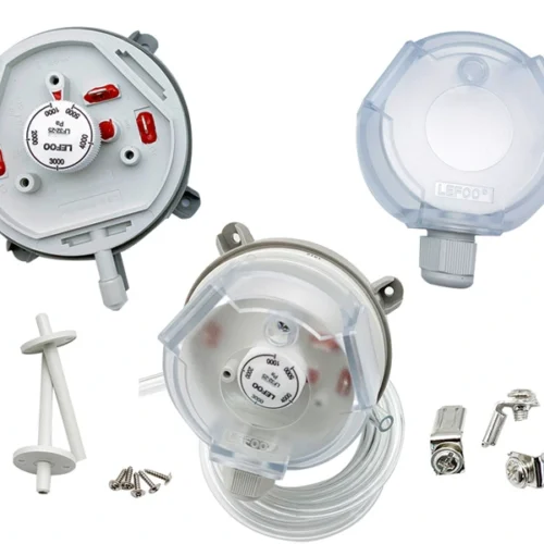 Kit-Sensor-Presion-Diferencial-LF32-Accesorios Kit completo de sensor de presión diferencial LEFOO LF32 con manguera y conectores de ducto