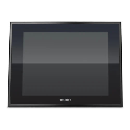 Computador industrial táctil de 12,1 pulgadas CIMON iNP512-D, vista frontal Computador industrial táctil CIMON iNP512-D de 12,1 pulgadas con frente IP66