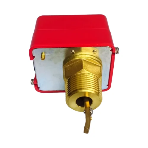 Conexión de Bronce NPT Flow Switch FS51 Vista inferior de la conexión roscada de bronce NPT del interruptor de flujo LEFOO FS51