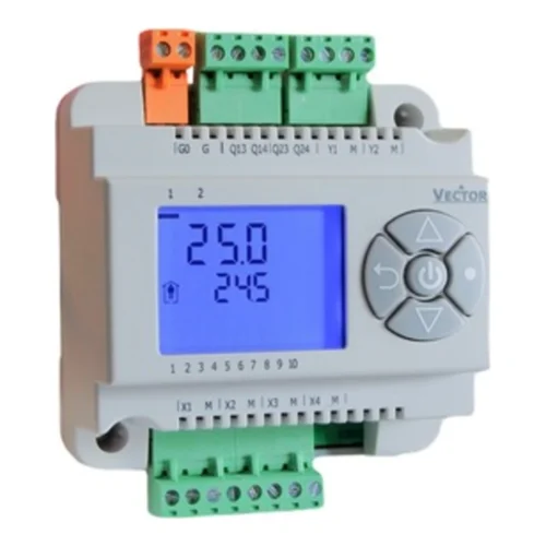 Controlador HVAC Vector TCI2-OP con pantalla integrada Controlador HVAC Vector TCI2-OP con pantalla LCD retroiluminada y teclado frontal