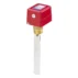 Interruptor de flujo tipo paleta LEFOO FS51 rojo ensamblado verticalmente con paleta de acero inoxidable