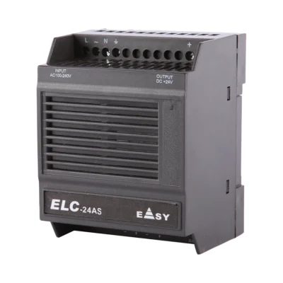 Fuente conmutada Rievtech ELC-24AS de riel DIN con entrada universal CA o CC y salida 24 V