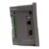 Puertos de la HMI con PLC integrado CIMON Hybrid: bornera de E/S, USB, Ethernet y puerto serie DB9