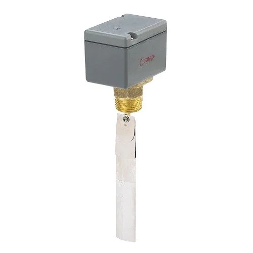 Interruptor Flujo Ensamblado FS52 Gris Interruptor de flujo industrial LEFOO FS52 gris ensamblado verticalmente con paleta de acero inoxidable