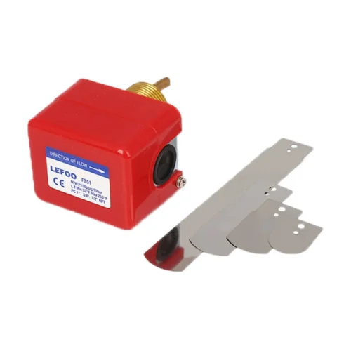 Interruptor Flujo FS51 Paletas Intercambiables Conjunto de interruptor de flujo LEFOO FS51 rojo con cuatro paletas de repuesto en acero inoxidable