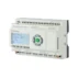 Mini PLC con Ethernet Rievtech PR-N en vista frontal, con pantalla LCD y teclado de programación