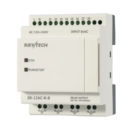 Mini PLC / Relé Programable 8E/4S 110-240V sin display · SR-12AC-R-B