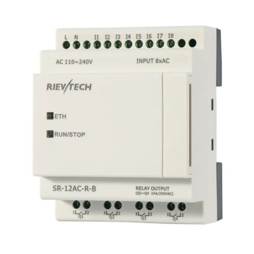 mini-plc-rele-programable-rievtech-sr-12ac-r-b Relé programable / mini PLC Rievtech SR-12AC-R-B de 110-240V sin display