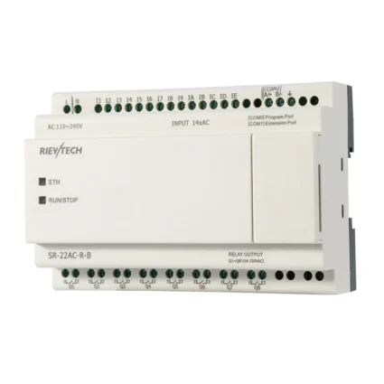 Mini PLC / Relé Programable 14E/8S 110-240V sin display · SR-22AC-R-B