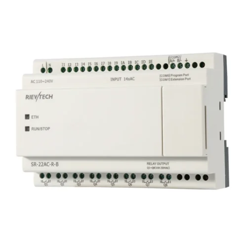 mini-plc-rele-programable-rievtech-sr-22ac-r-b Relevadoras programables / mini PLC Rievtech SR-22AC-R-B de 110-240V con 14 entradas y 8 salidas