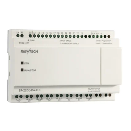 Mini PLC / Relé Programable 14E/8S 12-24V analógico sin display · SR-22DC-DA-R-B