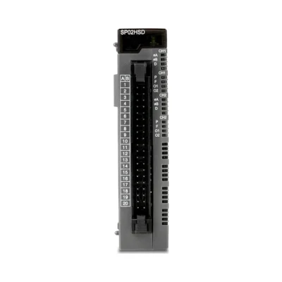 Módulo contador rápido de 2 canales tipo line driver CIMON CM3-SP02HSD, vista frontal