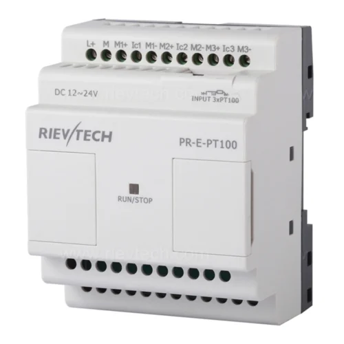 Módulo de expansión Rievtech PR-E para sondas PT100 Módulo de expansión Rievtech PR-E-PT100 para sondas de temperatura PT100 y PT1000