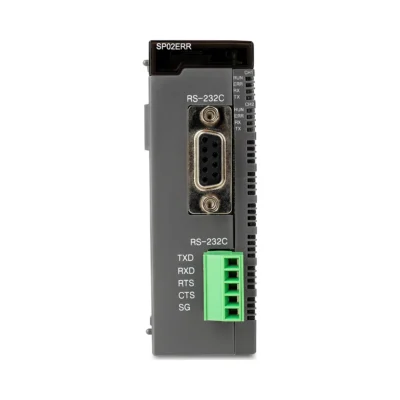 Módulo serie con dos canales RS-232C CIMON CM3-SP02ERR, vista frontal