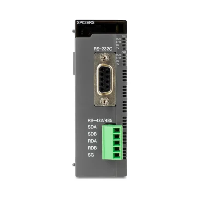 Módulo serie con un canal RS-232C y un canal RS-422/485 CIMON CM3-SP02ERS, vista frontal