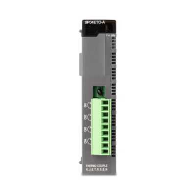Módulo de 4 entradas de termopar tipo K, J, E, T, B, R, S y N CIMON CM3-SP04ETO-A, vista frontal