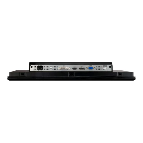 Monitor de alto brillo CIMON IM-CH, panel de conectores Conectores del monitor de alto brillo CIMON IM: 24 VDC, DVI, HDMI, DisplayPort, VGA y USB táctil