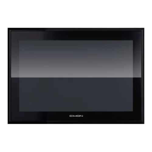Monitor industrial táctil de 12,1 pulgadas CIMON IM12W-C-D, vista frontal Monitor industrial táctil CIMON de 12,1 pulgadas, formato 16:10, vista frontal