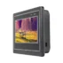 Vista lateral de la pantalla HMI Rievtech RTS4043C que muestra el fondo en ABS y el puerto USB