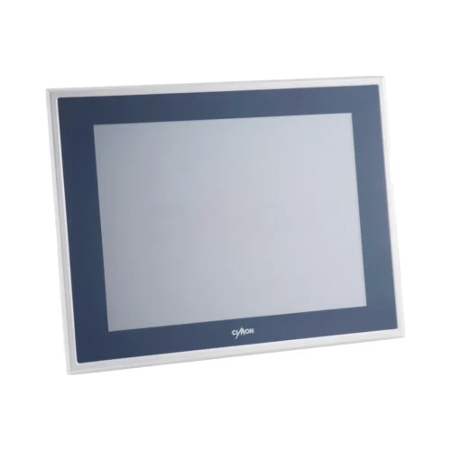 Pantalla HMI táctil 4:3 CIMON eXT2 — vista lateral derecha Pantalla HMI táctil 4:3 CIMON eXT2 vista en ángulo desde la derecha