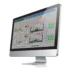Software SCADA CIMON UltimateAccess con diagrama de proceso completo de una planta