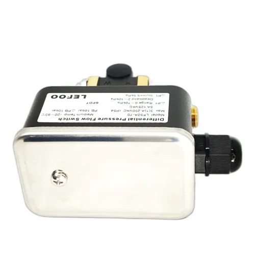 switch-diferencial-lefoo-superior Vista desde arriba del interruptor de presión diferencial LEFOO LF52A