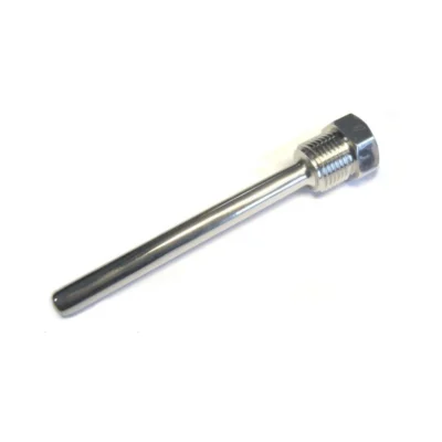 Termopozo de acero inoxidable Vector AMI-S con rosca de 1/2 pulgada