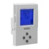 Termostato fancoil Vector Controls TLC3-U en caja norteamericana rectangular, vista lateral derecha