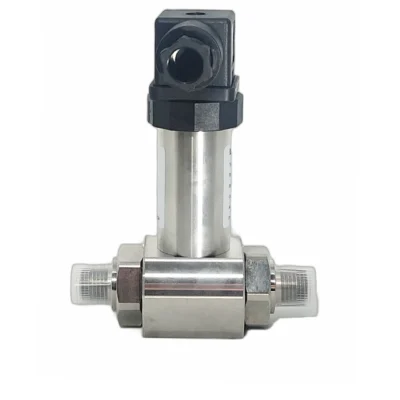 Transmisor de presión diferencial industrial LFT2050 vista posterior con conector eléctrico DIN43650A