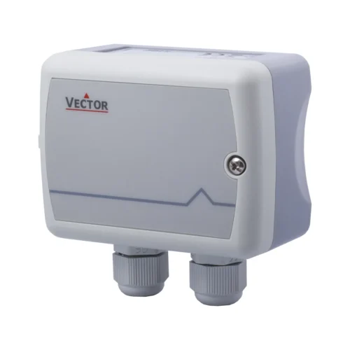 Transmisor para sonda PT1000 Vector SCC-T1-Tp2 Transmisor de temperatura para sonda PT1000 externa Vector SCC-T1-Tp2 con dos prensaestopas